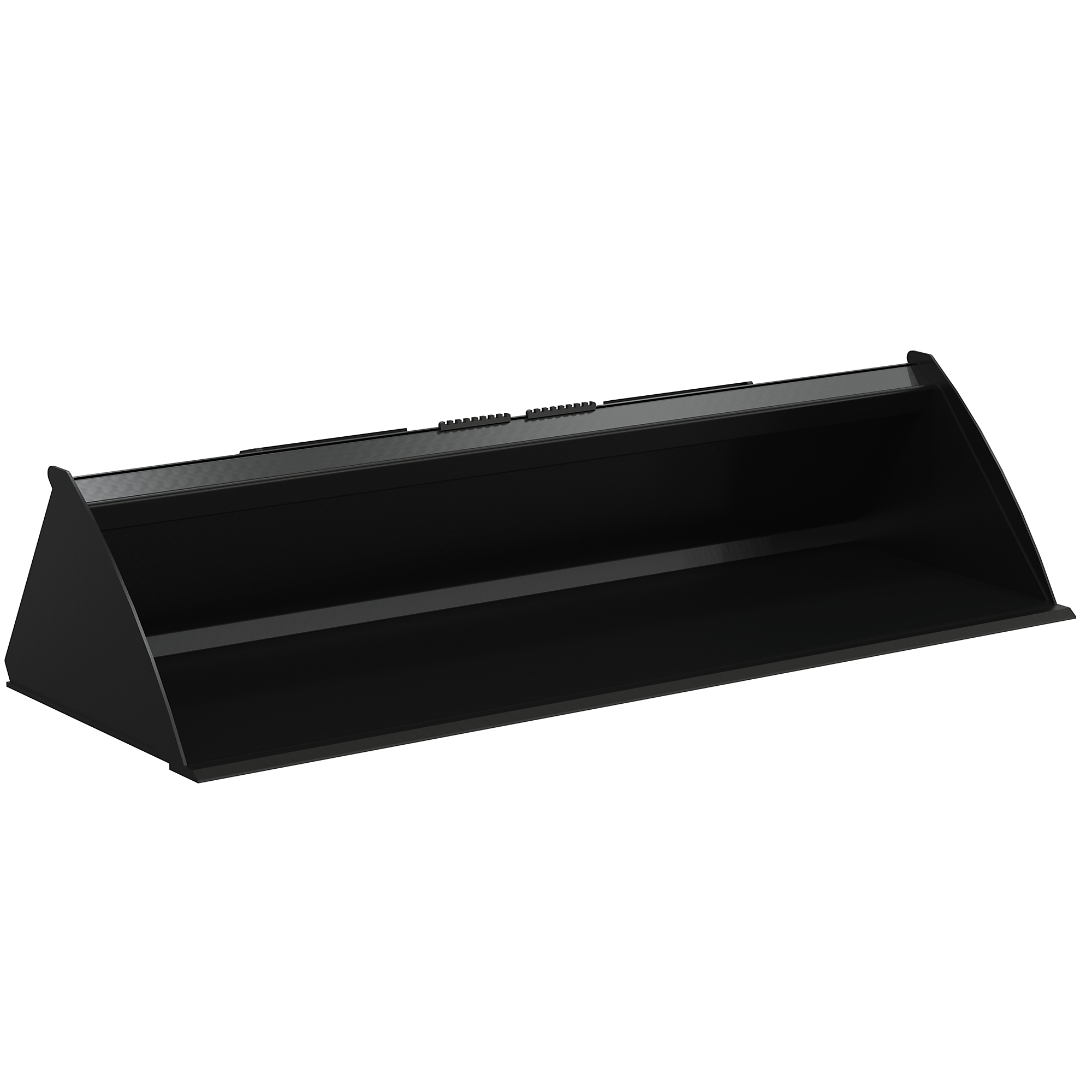 Vestil Low-Profile Skid Steer Bucket - 31.94in.L x 76in.W x 18.13in.H, Powder-Coated Steel, Model# EA-SKSB-76-LP